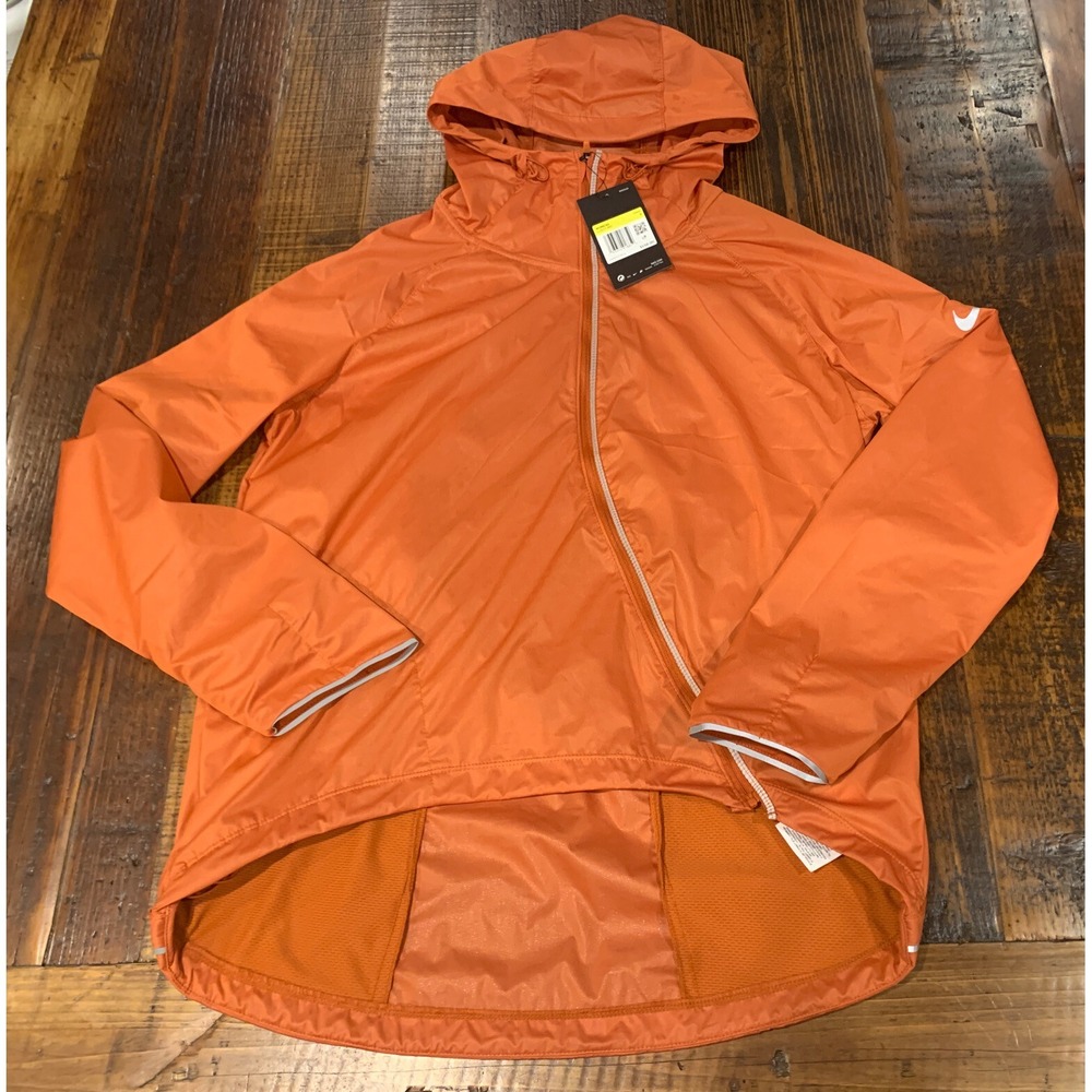 Nike RUNWAY SHIELD Running Jacket Small S Women's Desert Orange CJ5077 802‎